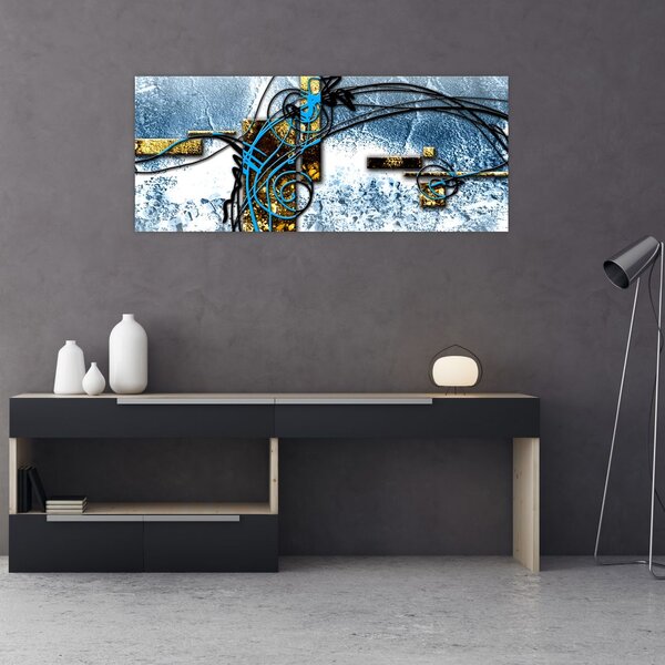 Absztrakt kép (120x50 cm)
