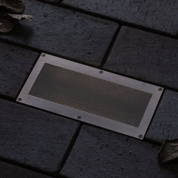 Paulmann Brick LED padlóba süllyesztett spotlámpá, 10x20cm, Alu / szürke / cink, Rozsdamentes acél, Modern