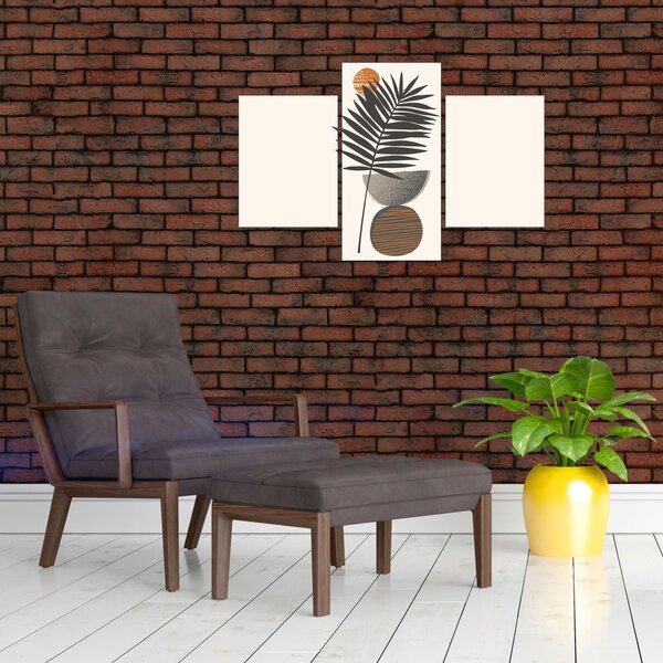 Kép - Absztrakció pálmalevéllel (90x60 cm)