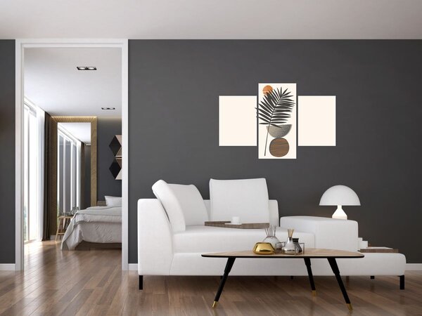 Kép - Absztrakció pálmalevéllel (90x60 cm)