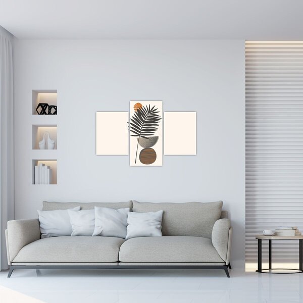 Kép - Absztrakció pálmalevéllel (90x60 cm)