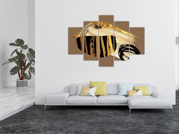Kép - Absztrakció aranybarna N⁰2 (150x105 cm)
