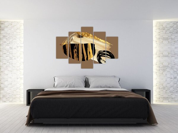 Kép - Absztrakció aranybarna N⁰2 (150x105 cm)