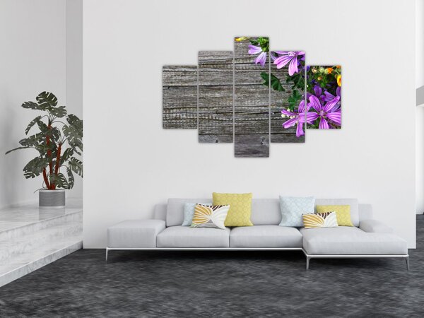 Kép - réti virágok (150x105 cm)
