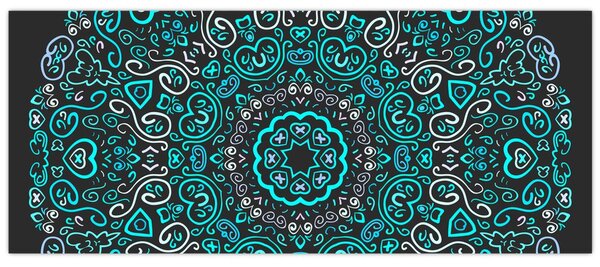A díszítő absztrakció képe (120x50 cm)