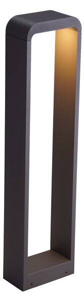 Lindby Emima LED-es útvilágító lámpa, 80 cm, antracit, alumínium, Fekete, Alumínium, Modern