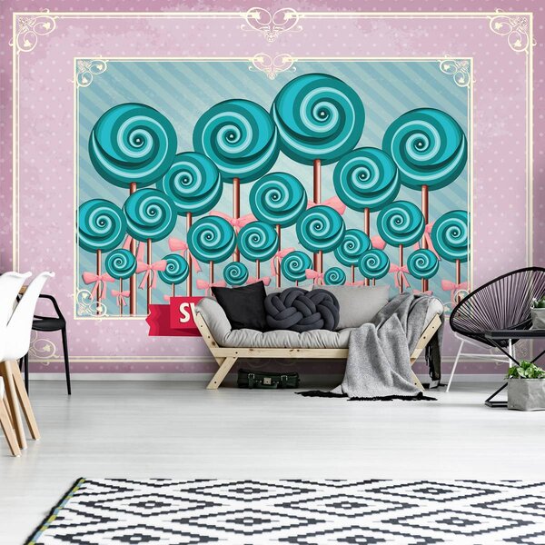 Fotótapéta - Sweet Pin Up Lollies (152,5x104 cm)