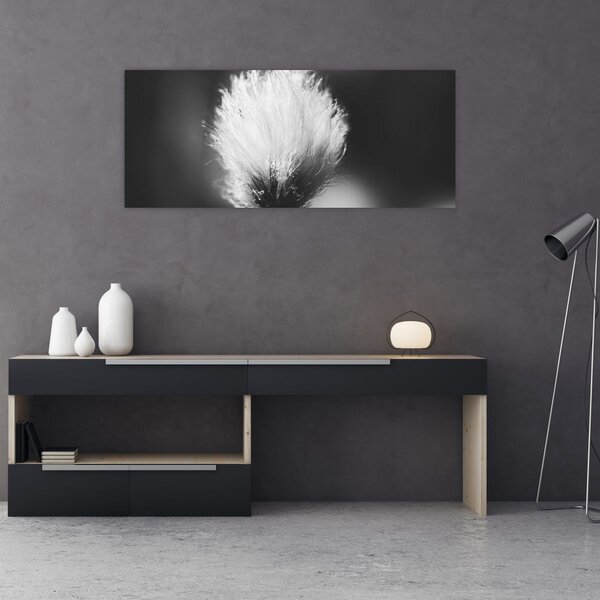 Kép - Fekete-fehér pamutfű (120x50 cm)