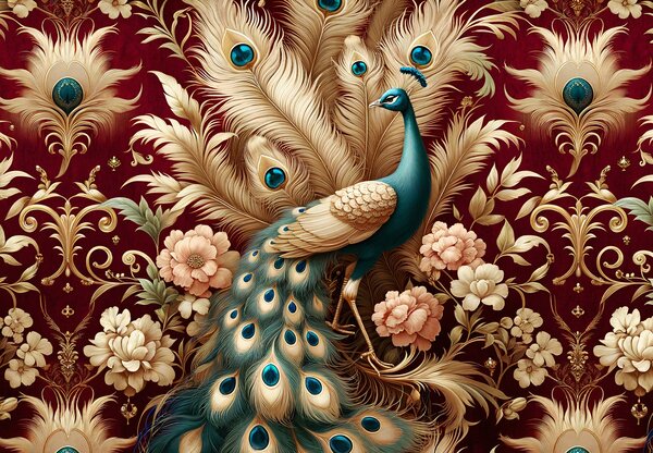 Fotótapéta - Elegáns páva (147x102 cm)
