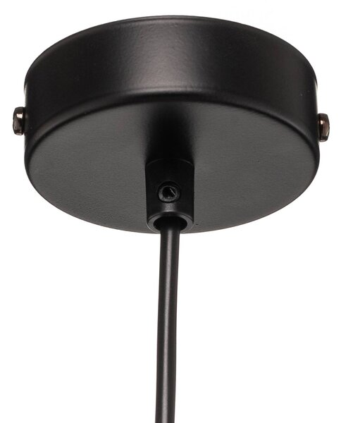 EMIBIG LIGHTING Starla függő lámpa, grafit üveg, 1 izzós, kerek, dimmelhető, Fekete, Nappali / Étkező, Üveg, Modern