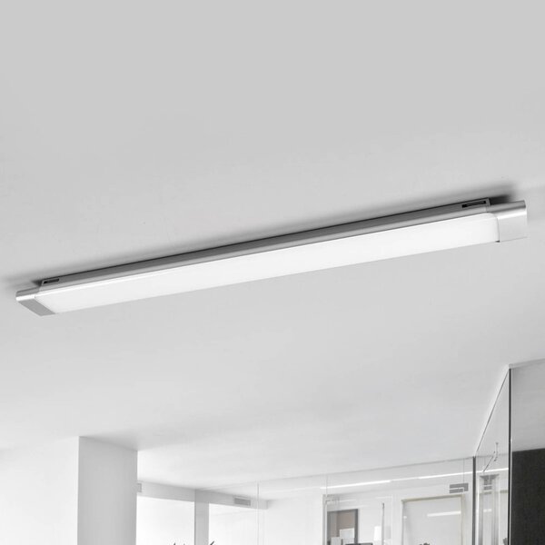 Arcchio LED mennyezeti lámpa Vinca, 90 cm, 2,650 lm, 4,000K, Alu / szürke / cink, Dolgozószoba / Iroda, Műanyag, Modern