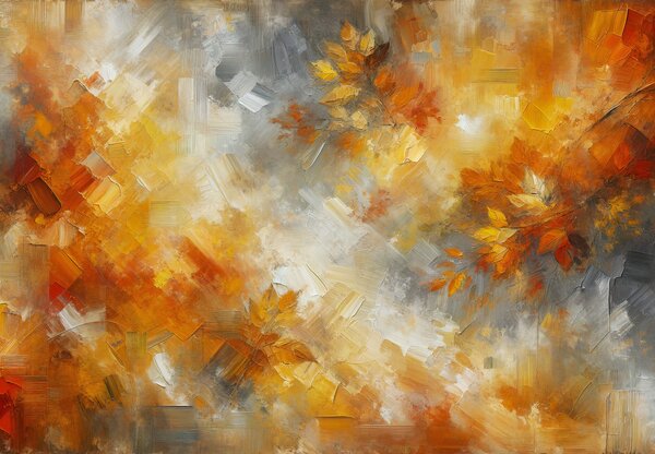 Fotótapéta - Őszi narancsos absztrakció (147x102 cm)