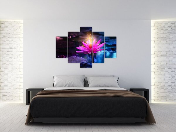 Tavirózsa a vízen képe (150x105 cm)