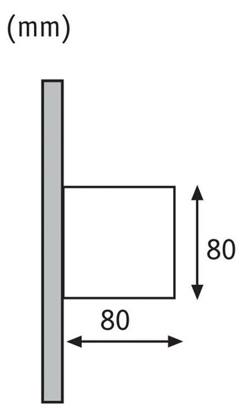 Paulmann Cybo LED kültéri fali világítás, 2700 K, 8 x cm, szürke, Alu / szürke / cink, Alumínium, Modern