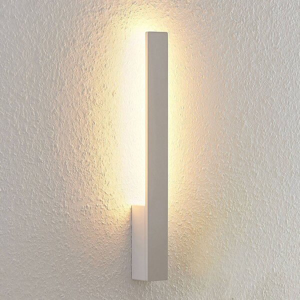 Arcchio Ivano LED fali lámpa, 42,5 cm, fehér, Fehér / opál, Folyosó, Alumínium, Modern