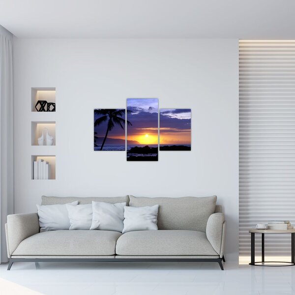 A naplemente képe a tenger felett (90x60 cm)