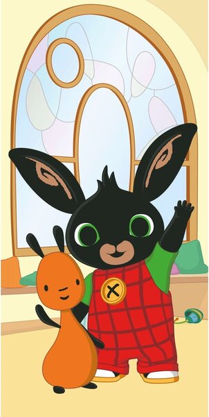 Pamut gyerek fürdőlepedő 70x140 cm Bing "Hoppity" – Jerry Fabrics