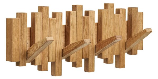 Natúr színű tölgyfa fali fogas 3 cm Caltra – House Nordic
