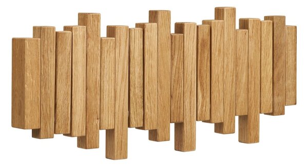 Natúr színű tölgyfa fali fogas 3 cm Caltra – House Nordic