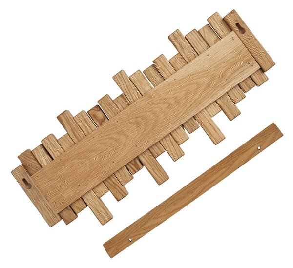 Natúr színű tölgyfa fali fogas 3 cm Caltra – House Nordic