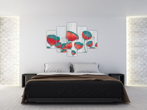 Kép - Pipacsok - kerozin (150x105 cm)