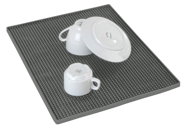 Szürke gumi edénycsepegtető alátét 40x30 cm Maxi – Wenko