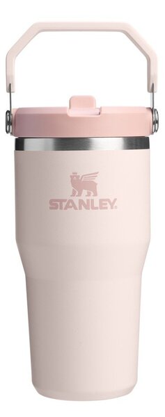 Világos rózsaszín rozsdamentes acél termosz 600 ml IceFlow™ Flip Straw 2.0 Tumbler Rose Quartz – Stanley
