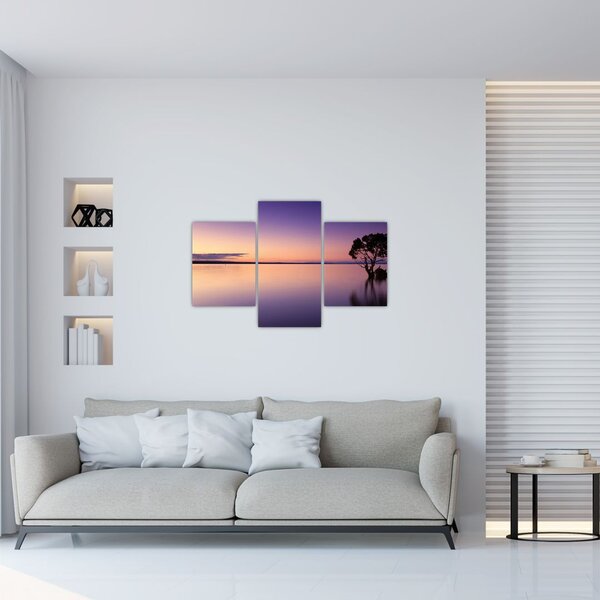 A vízfelszín képe napkeltekor (90x60 cm)