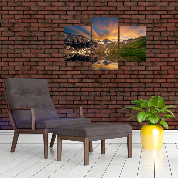 Kép - Visszaverődés a hegyi tóban (90x60 cm)