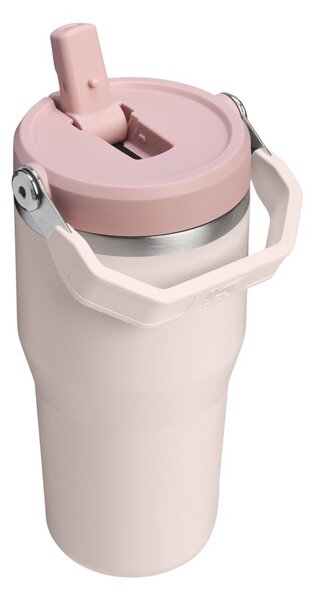 Világos rózsaszín rozsdamentes acél termosz 600 ml IceFlow™ Flip Straw 2.0 Tumbler Rose Quartz – Stanley