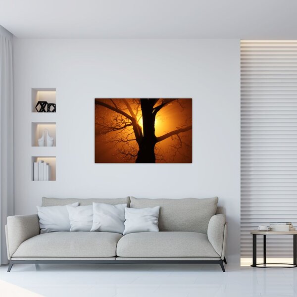 Kép egy fáról naplementekor (90x60 cm)