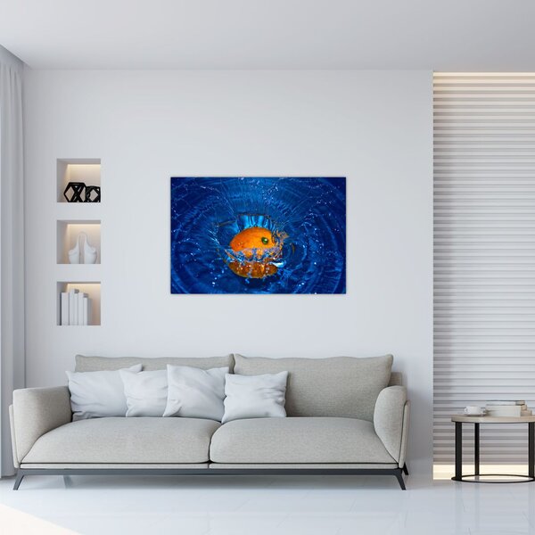 Kép - narancs a vízben (90x60 cm)