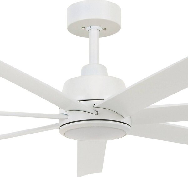 Beacon Lighting mennyezeti ventilátor világítással Atlanta fehér 142 cm csendes, dimmelhető, Fehér / opál, Nappali / Étkező, Műanyag, Modern