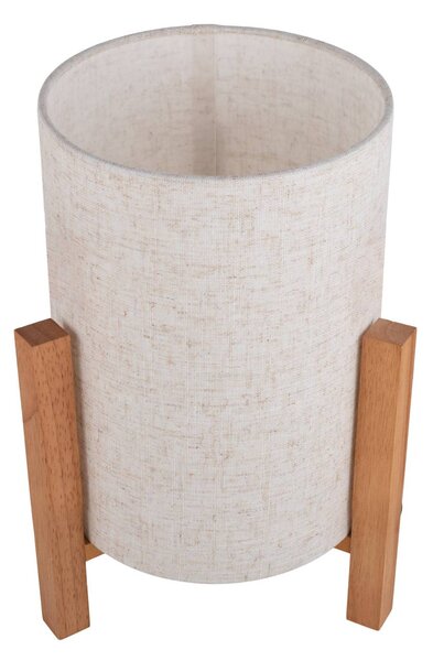 Näve Asztali lámpa 3193, fa, vászon textil, magasság 32cm, Világos fa, Nappali / Étkező, Fa, Skandináv