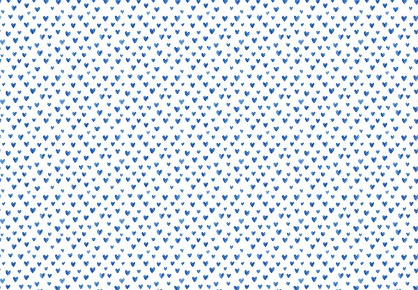 Fotótapéta - Kék szívecskék (147x102 cm)