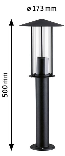 Paulmann Classic LED ösvény lámpa arany színű fényű, Fekete, fém