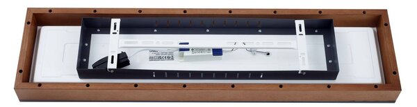 Lindby Laviona LED mennyezeti lámpa, hosszú, 80 cm, Világos fa, Nappali / Étkező, Fa, Modern
