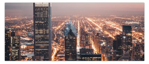 Fényes metropolisz képe (120x50 cm)