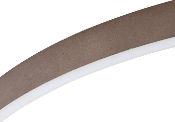 Lucande Smart LED mennyezeti lámpa Moise, kávé, CCT, Tuya, dimmelhető, Barna / rozsda, Nappali / Étkező, Alumínium, Modern