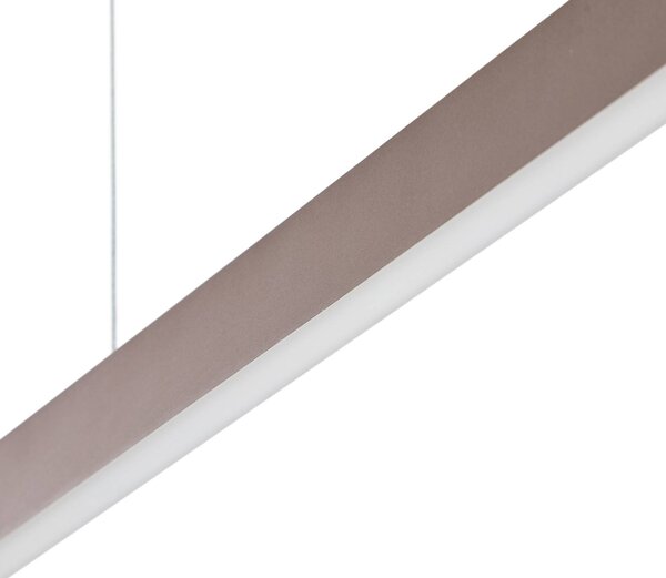 Lucande Smart LED függőlámpa Mylosh, kávé, CCT, Tuya, dimmelhető, Barna / rozsda, Nappali / Étkező, Alumínium, Modern