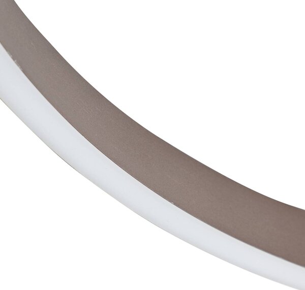 Lucande Smart LED mennyezeti lámpa Moise, kávé, CCT, Tuya, dimmelhető, Barna / rozsda, Nappali / Étkező, Alumínium, Modern