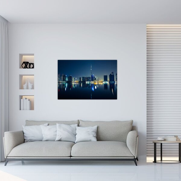 Éjszakai város képe (90x60 cm)