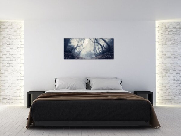 Kép - Erdő a ködben (120x50 cm)