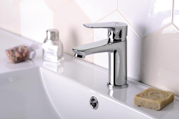 Aqualine Aqualine, LOTTA falra szerelhető mosdócsaptelep, osztás 150 mm, fogantyú nélkül, króm, LT641