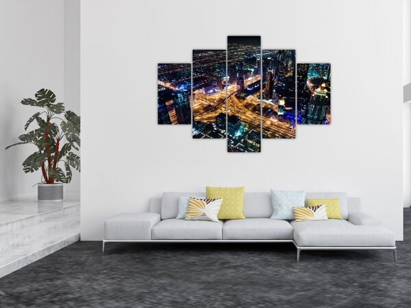Éjszakai város képe (150x105 cm)