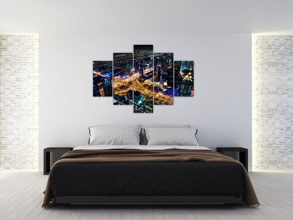 Éjszakai város képe (150x105 cm)