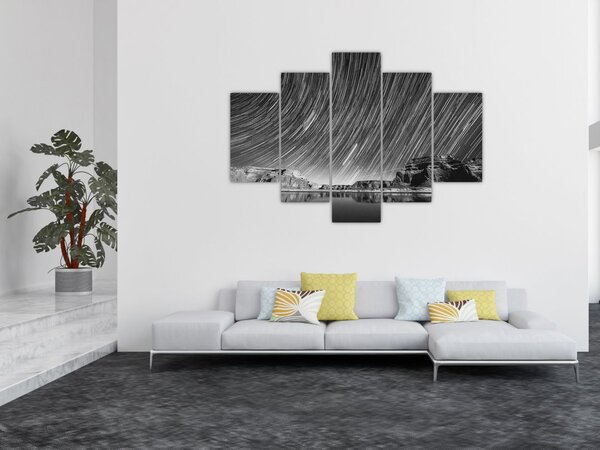 Fekete-fehér kép egy csillagos ég (150x105 cm)