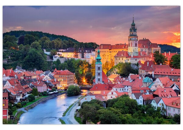 Kép - Český Krumlov (90x60 cm)