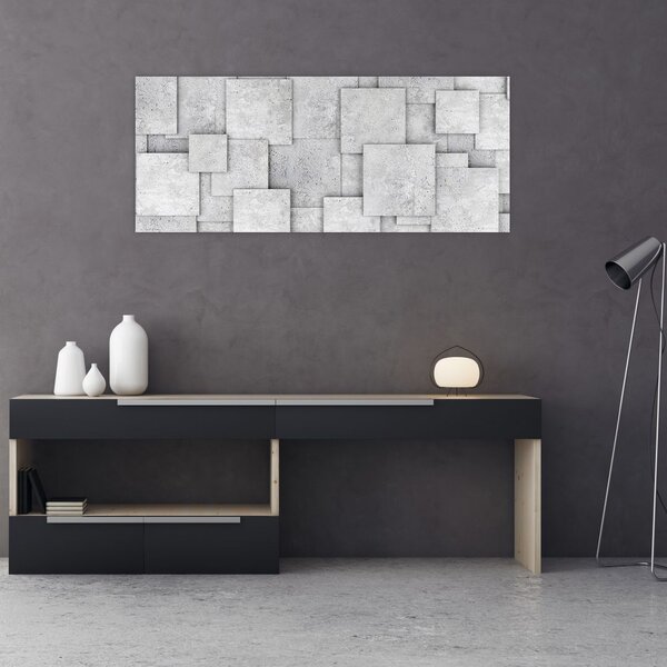 Kép - Betoncsempék absztrakciója (120x50 cm)