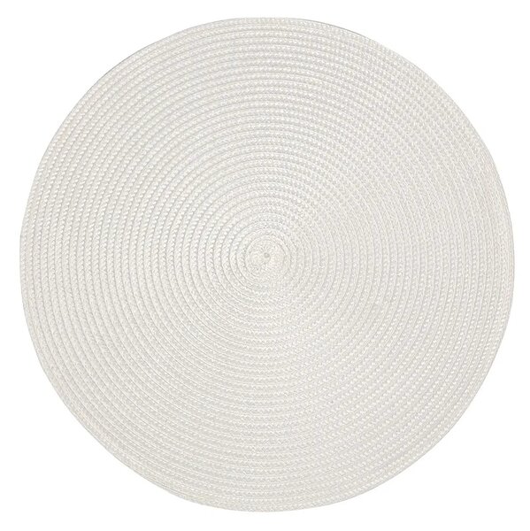Altom Straw tányéralátét fehér, átmérő 38 cm, 4 darabos készlet